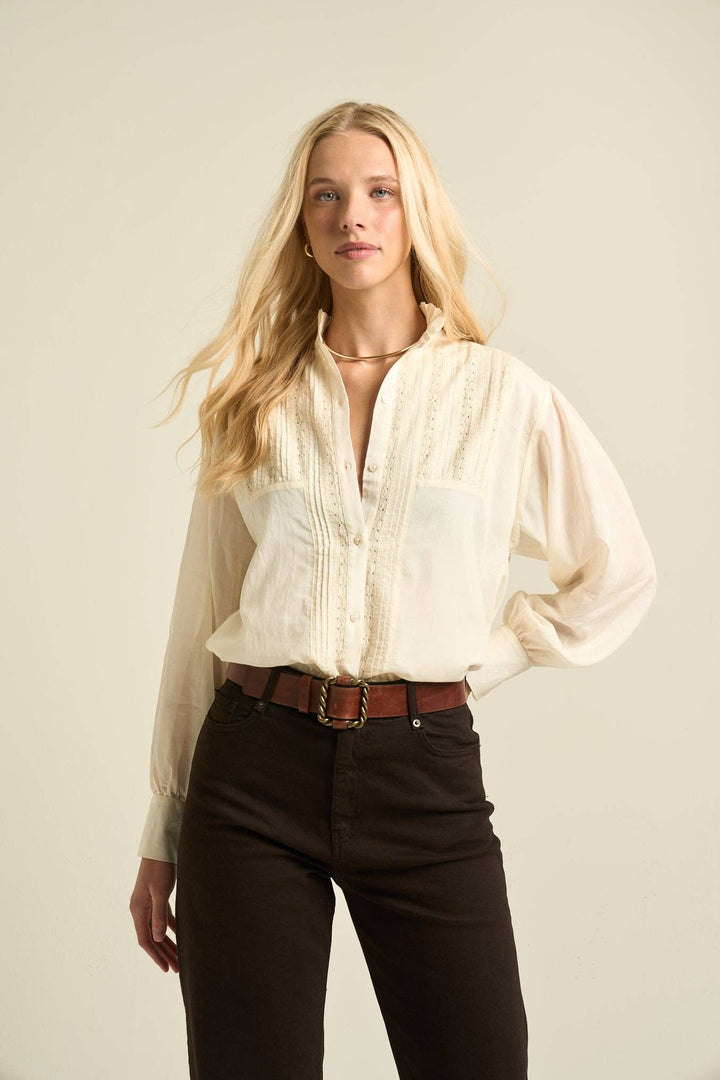 Sonmer Alexa Blouse — Ecru