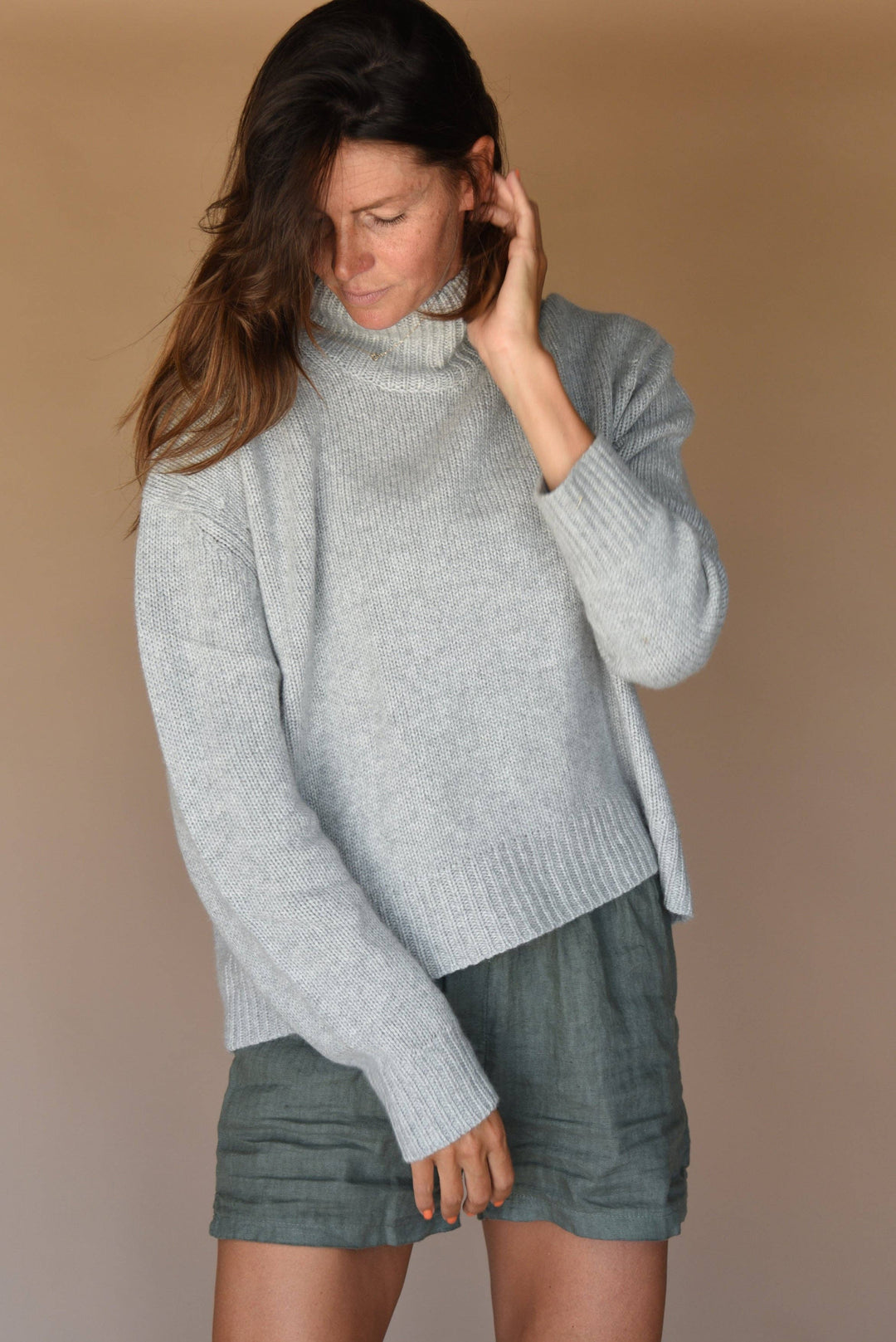 The Cashmere Carmel Sweater // Pebble-On SALE