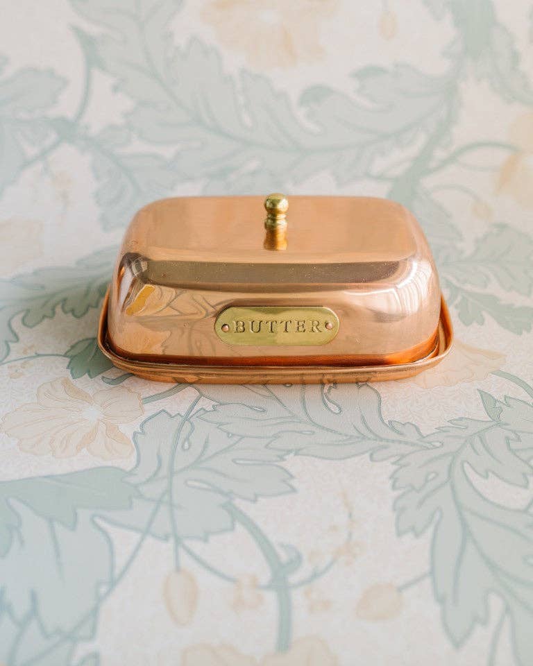 The Heirloom Copper Butter Dish