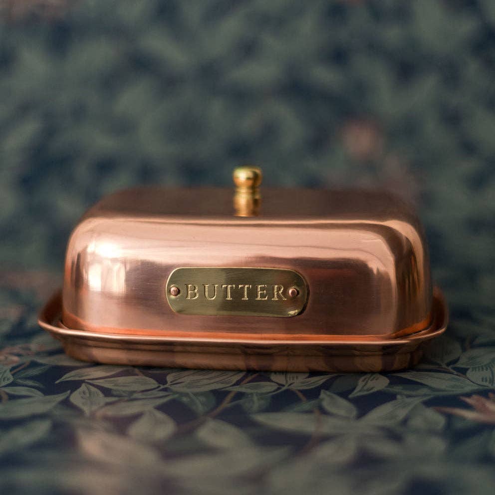 The Heirloom Copper Butter Dish