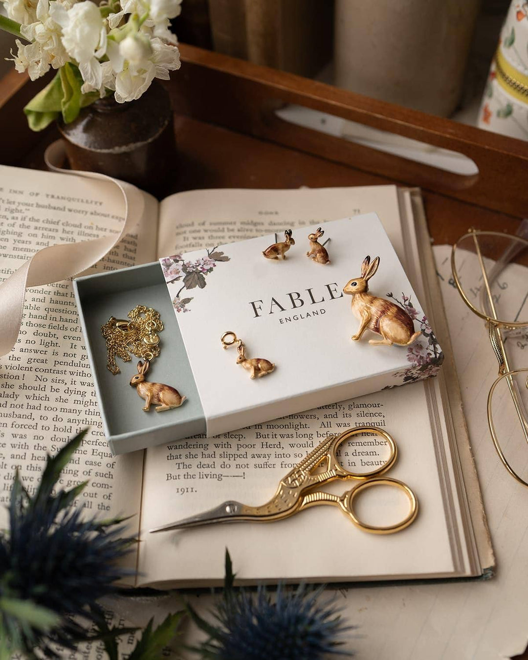 Fable England - FABLE Rabbit Stud Earrings