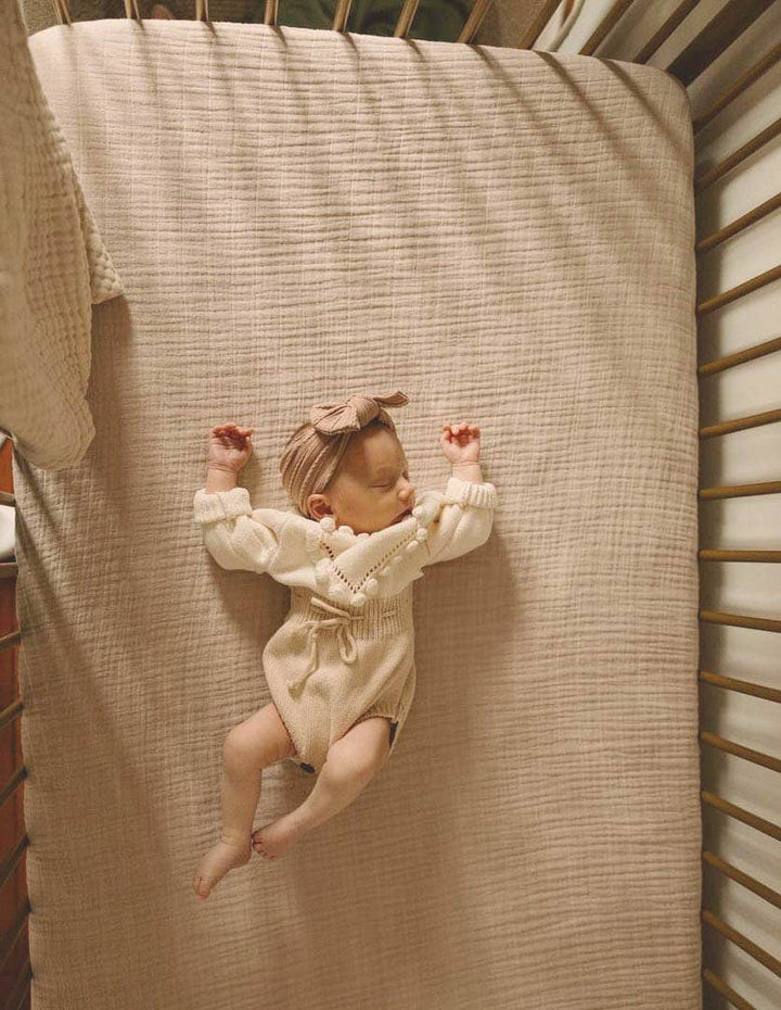 OLIVE & CRADLE - Baby Girl HEART Sweater Romper Knit Outfit