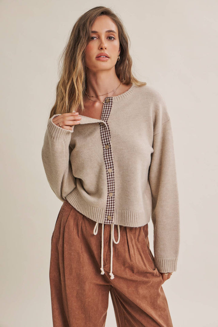 Pre-Order- Cottage Garden Wool-Blend Floral Placket Cardigan