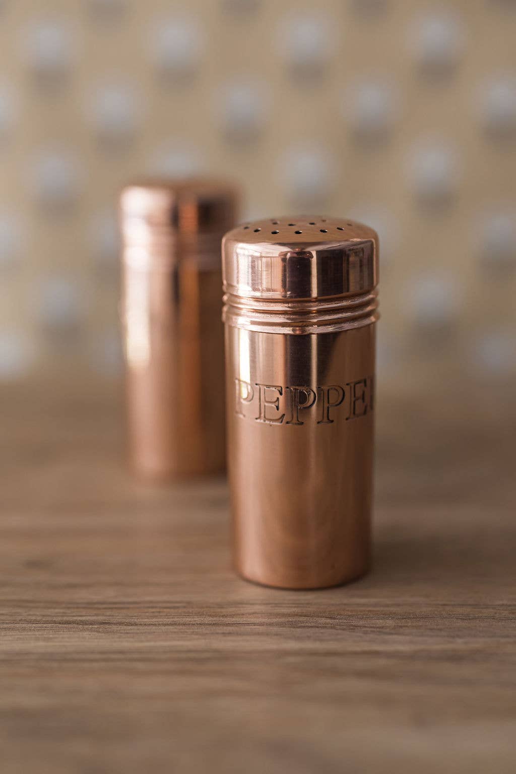 Copper Salt &amp; Pepper Shakers