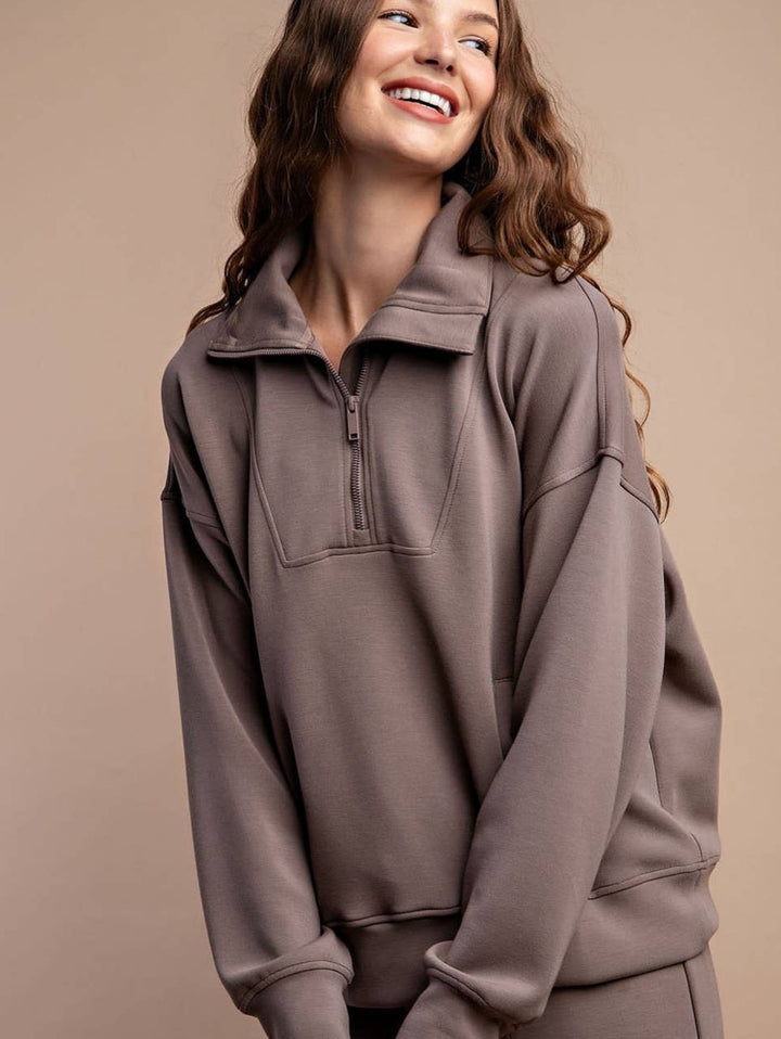 BUTTER-SOFT QUARTER-ZIP PULLOVER