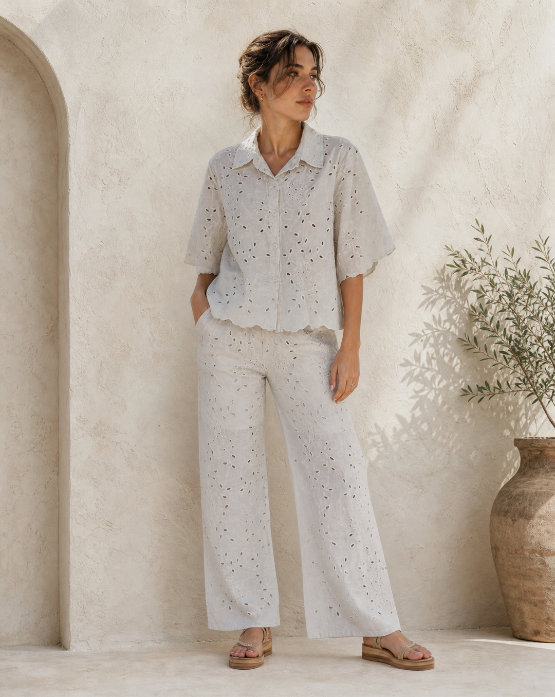 Italian Cotton Sangallo Capri Set