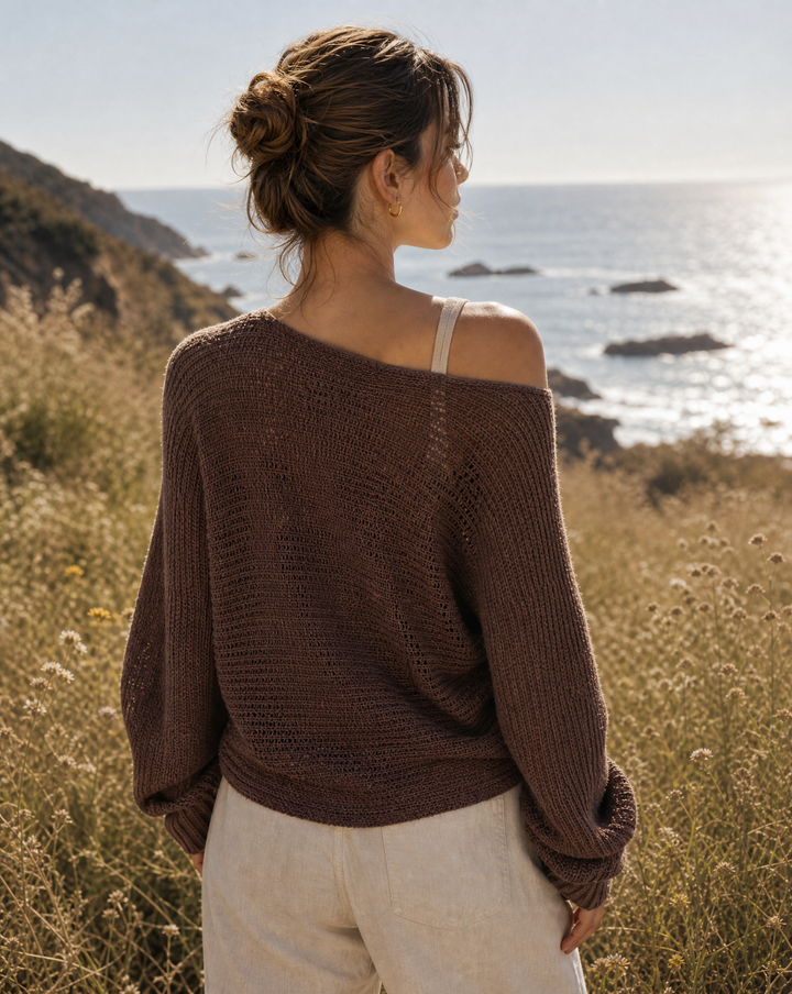 Laurel Canyon Crochet Knit Pullover